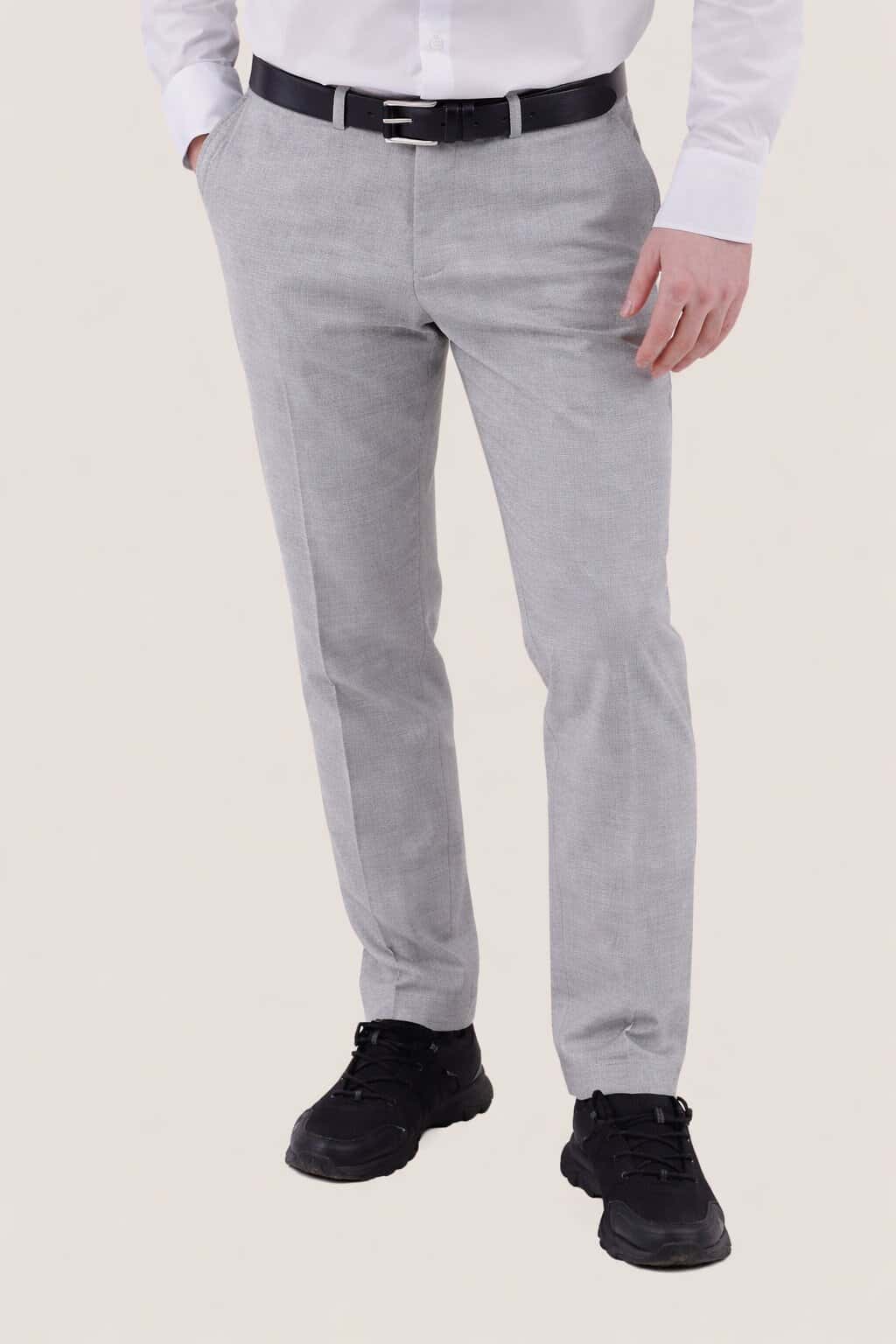 Лляні брюки сірі