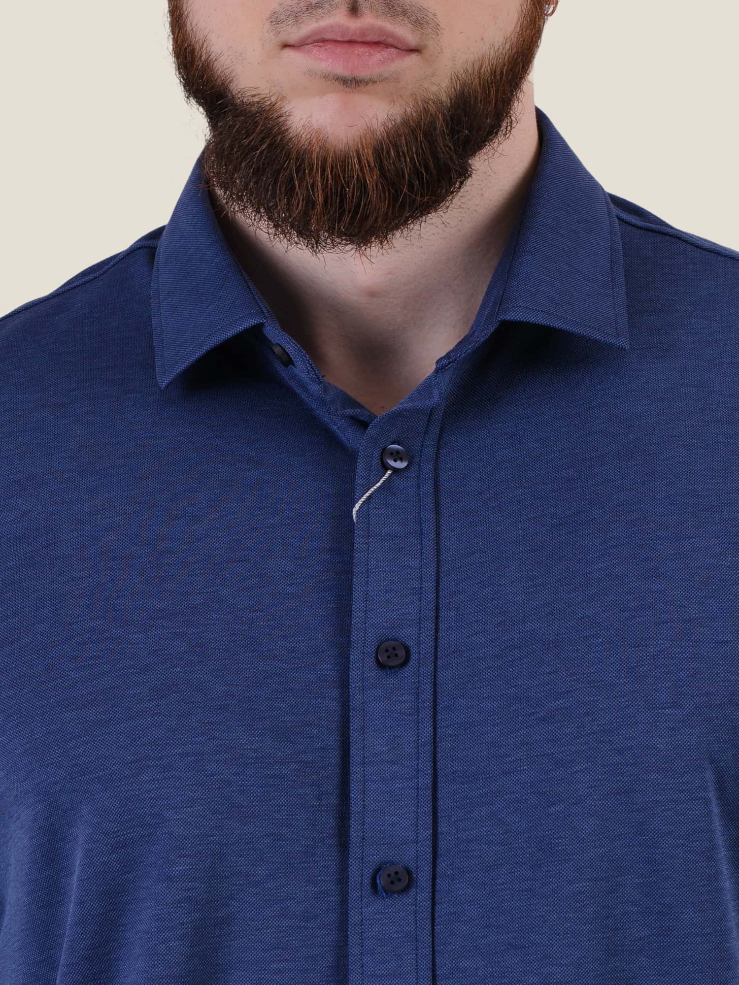 Текстильна сорочка темно-синя (alt)