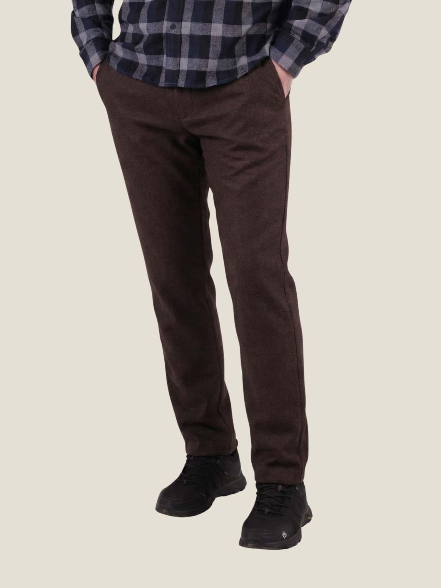 Вовняні брюки цинамонові