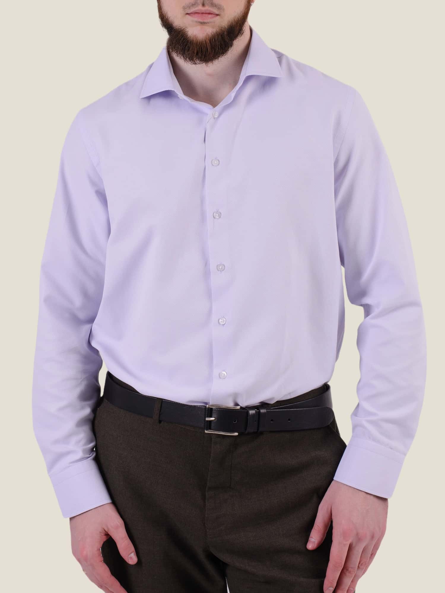 Класична сорочка бузкова