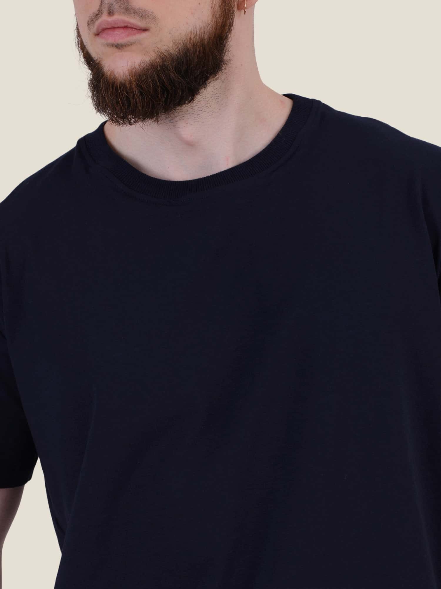 Футболка темно-синя однотонна (alt)