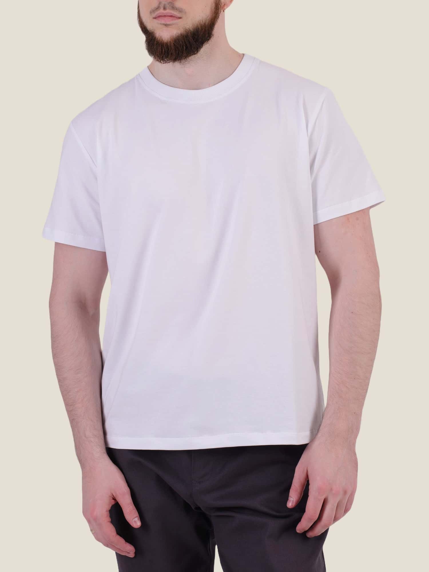 Футболка біла однотонна