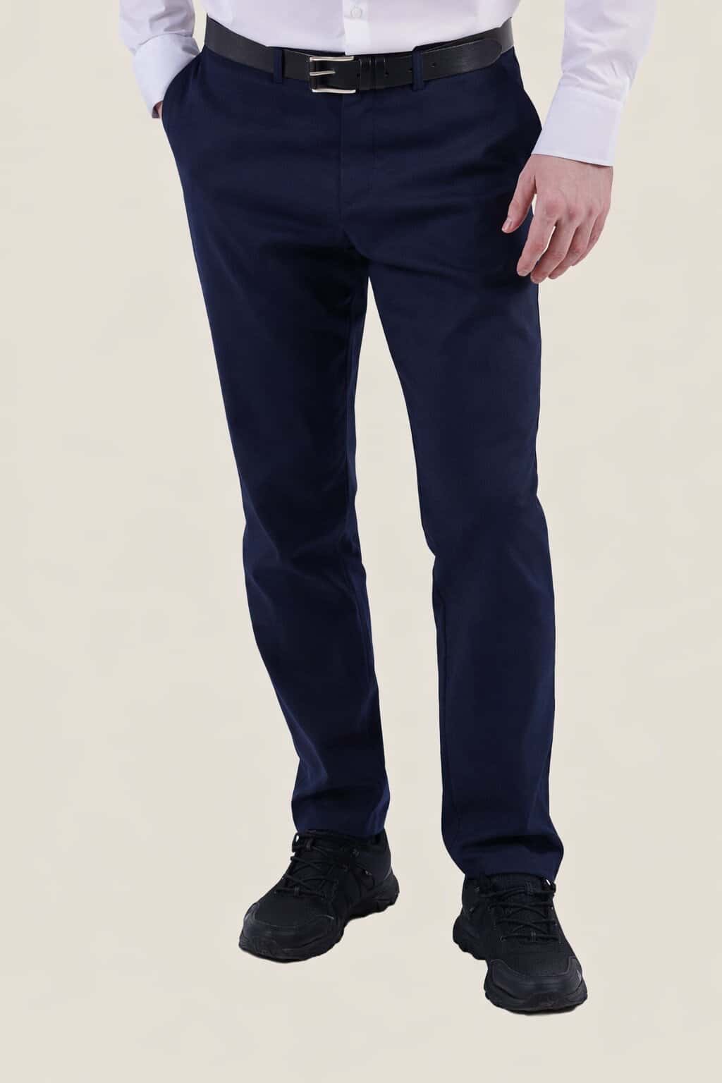 Брюки cotton темно-сині