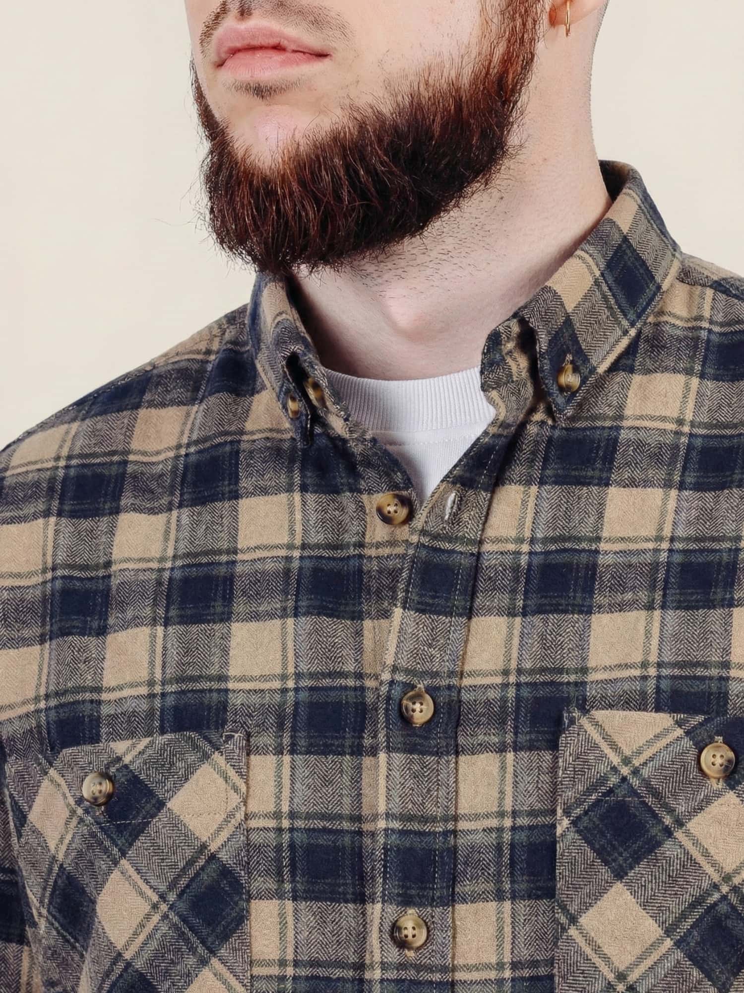 Фланелева сорочка гірчична (alt)