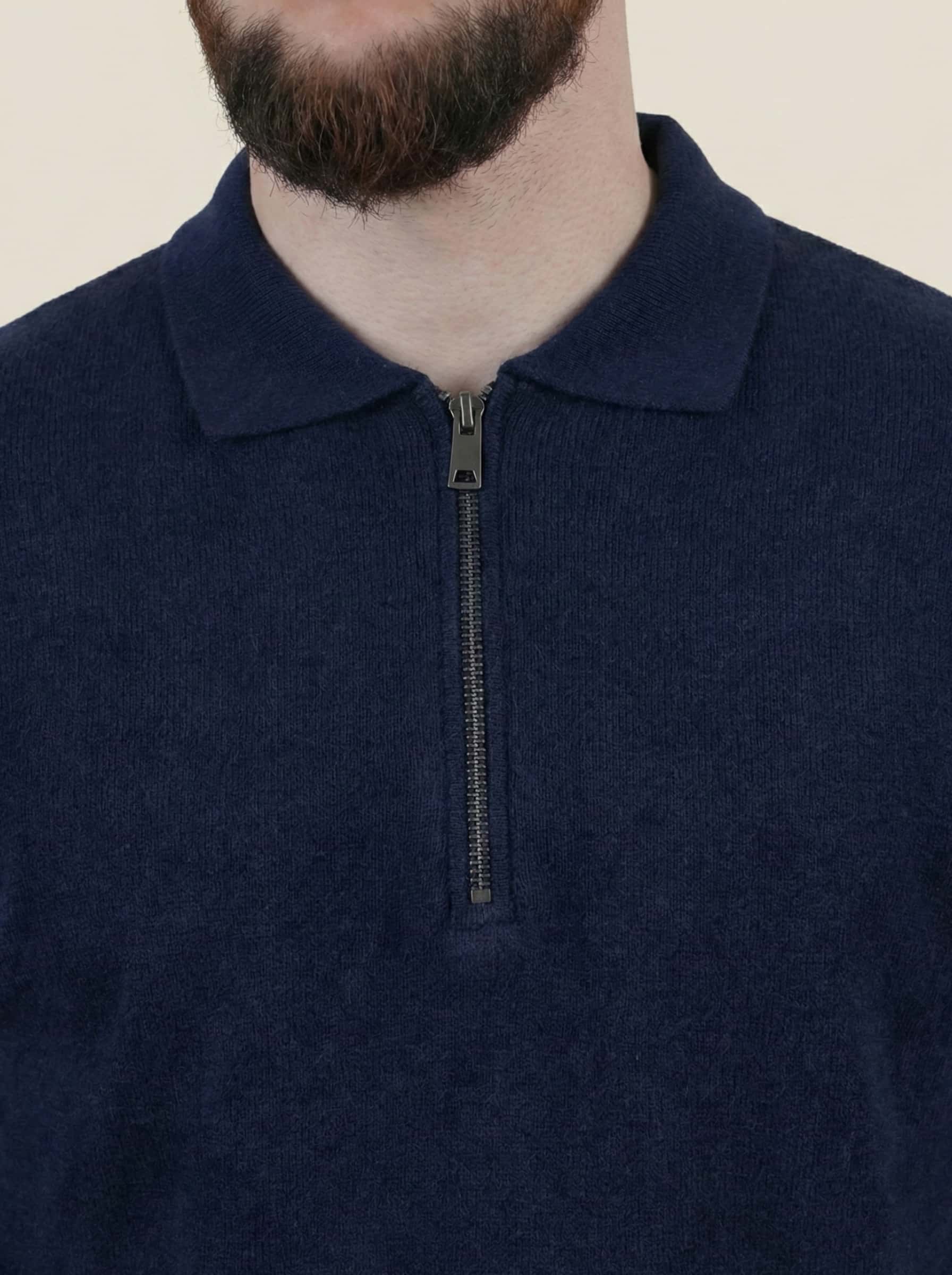 Джемпер-поло темно-синій (alt)