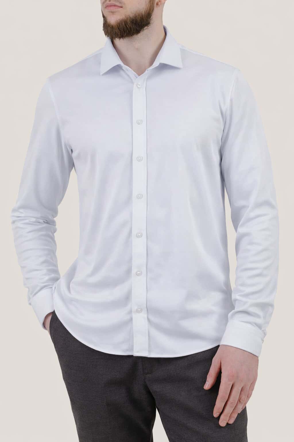 Текстильна сорочка біла