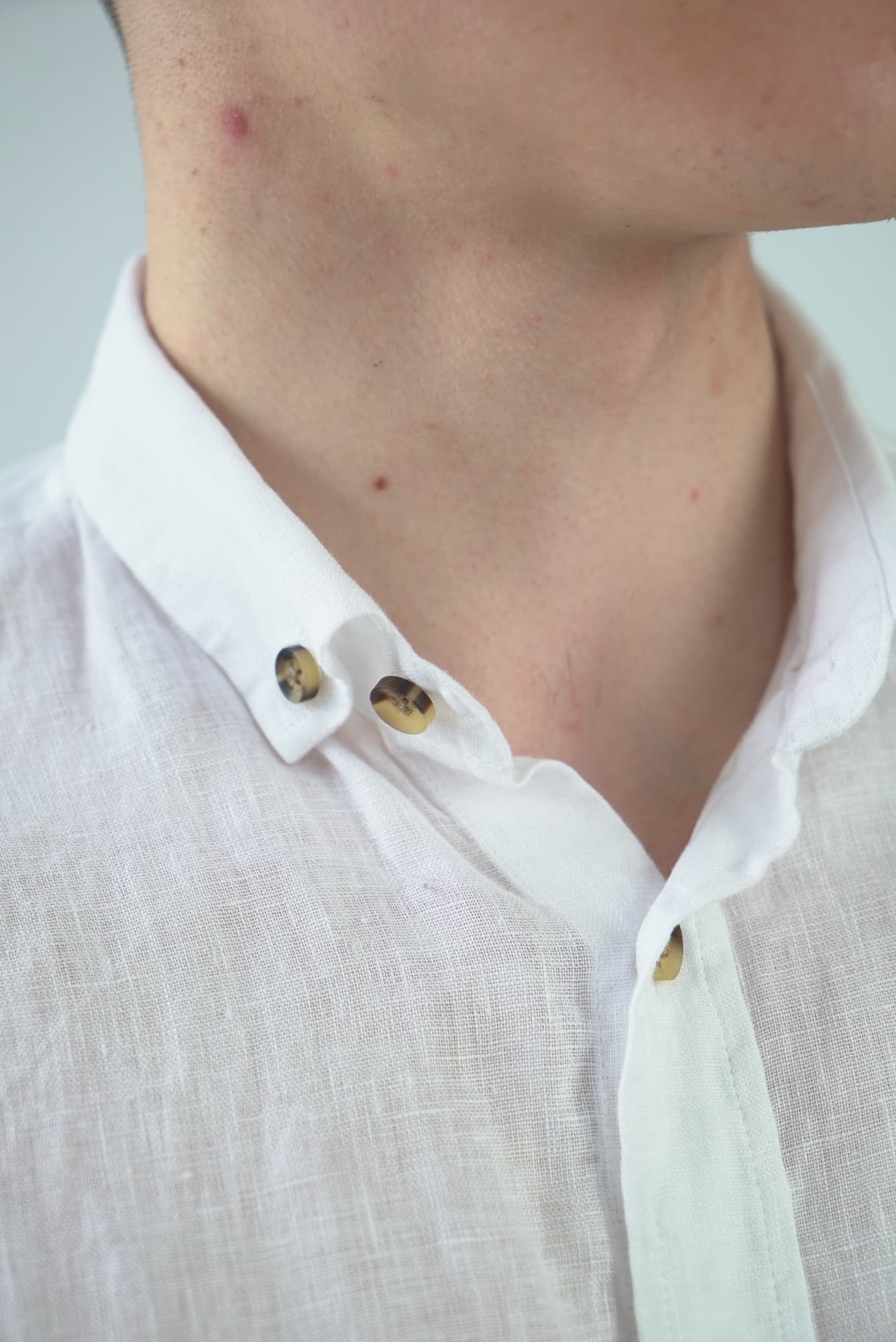 Лляна сорочка біла