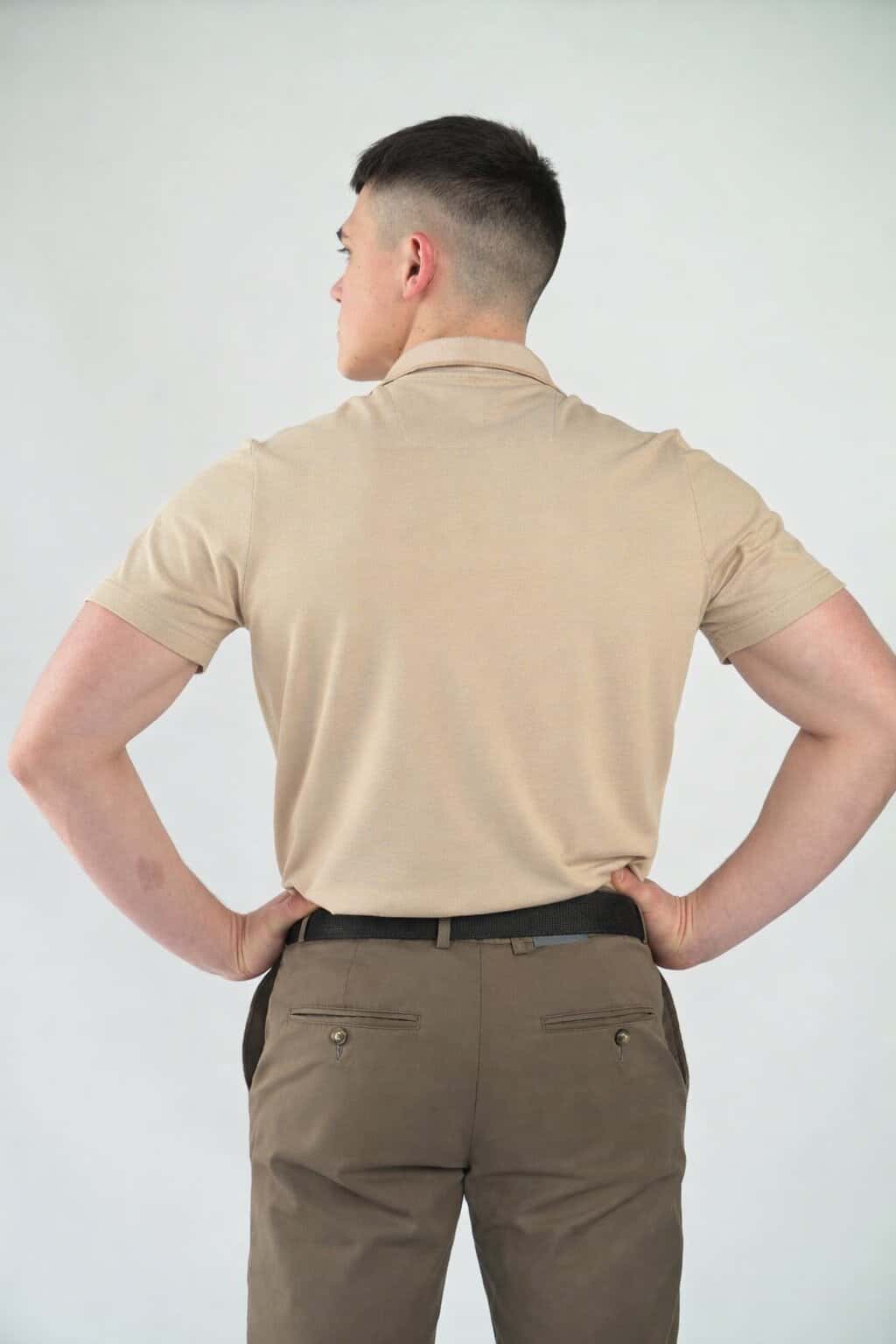 Поло меланж бежеве (alt)