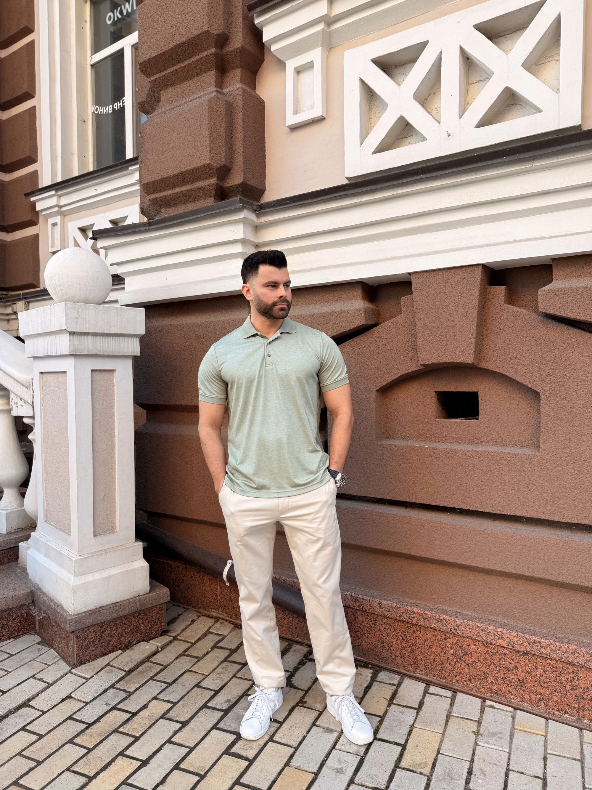 Класичні штани айворі Gallery 0
