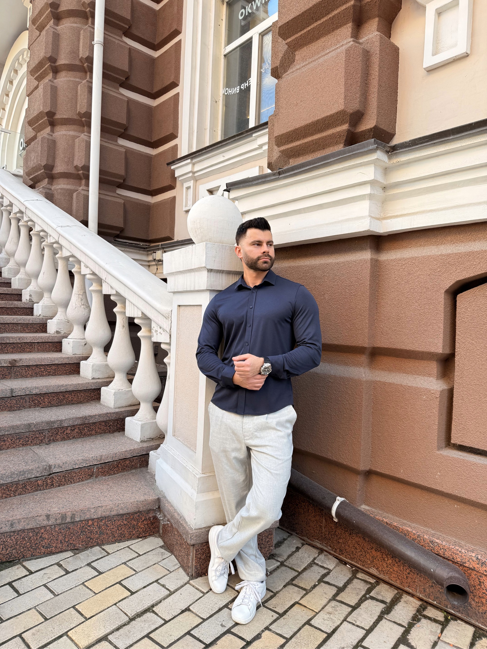 Лляні штани сірі Gallery 1